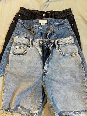 3-Pack Denim Shorts Bundle - Light & Dark Wash